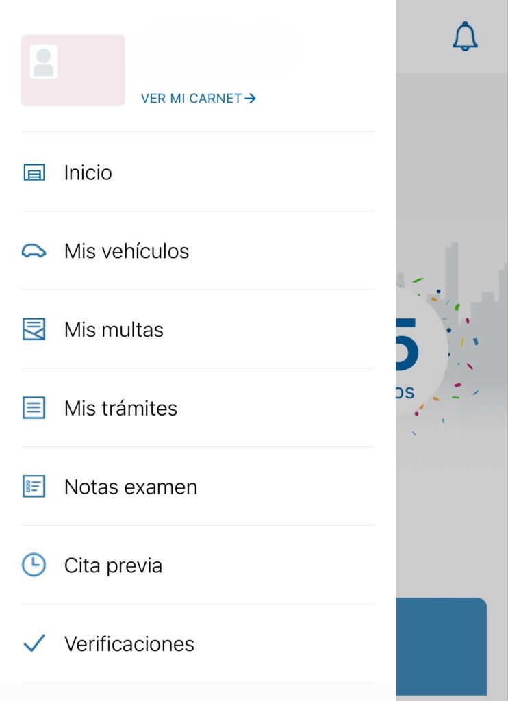 seccion mis multas en app midgt